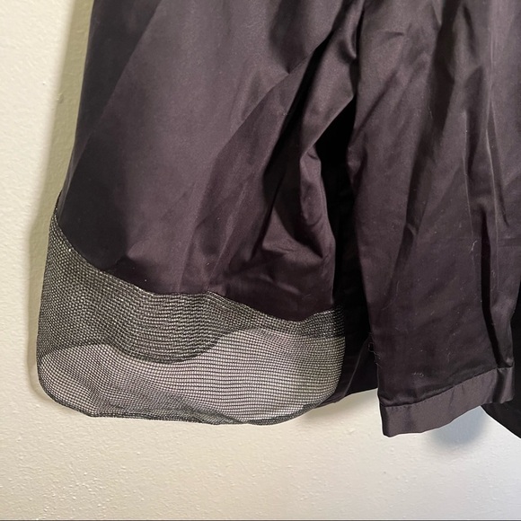 Eyedoll Button Down Swing Blouse Black Sparkle Mesh Hem - Picture 8 of 11